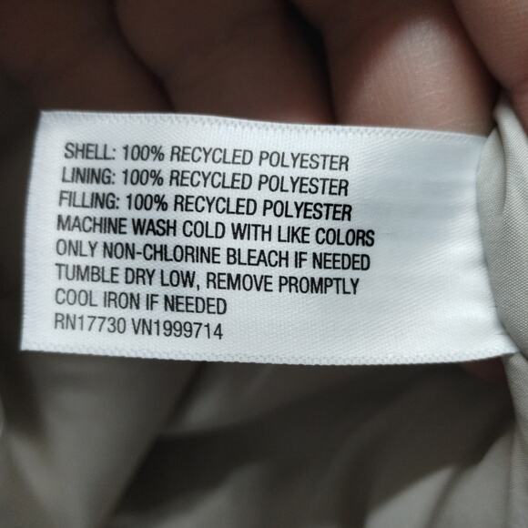 All in Motion Men's 3X Beige Wind & Water Resistant Insulated Varsity Jacket NWT - Picture 5 of 8